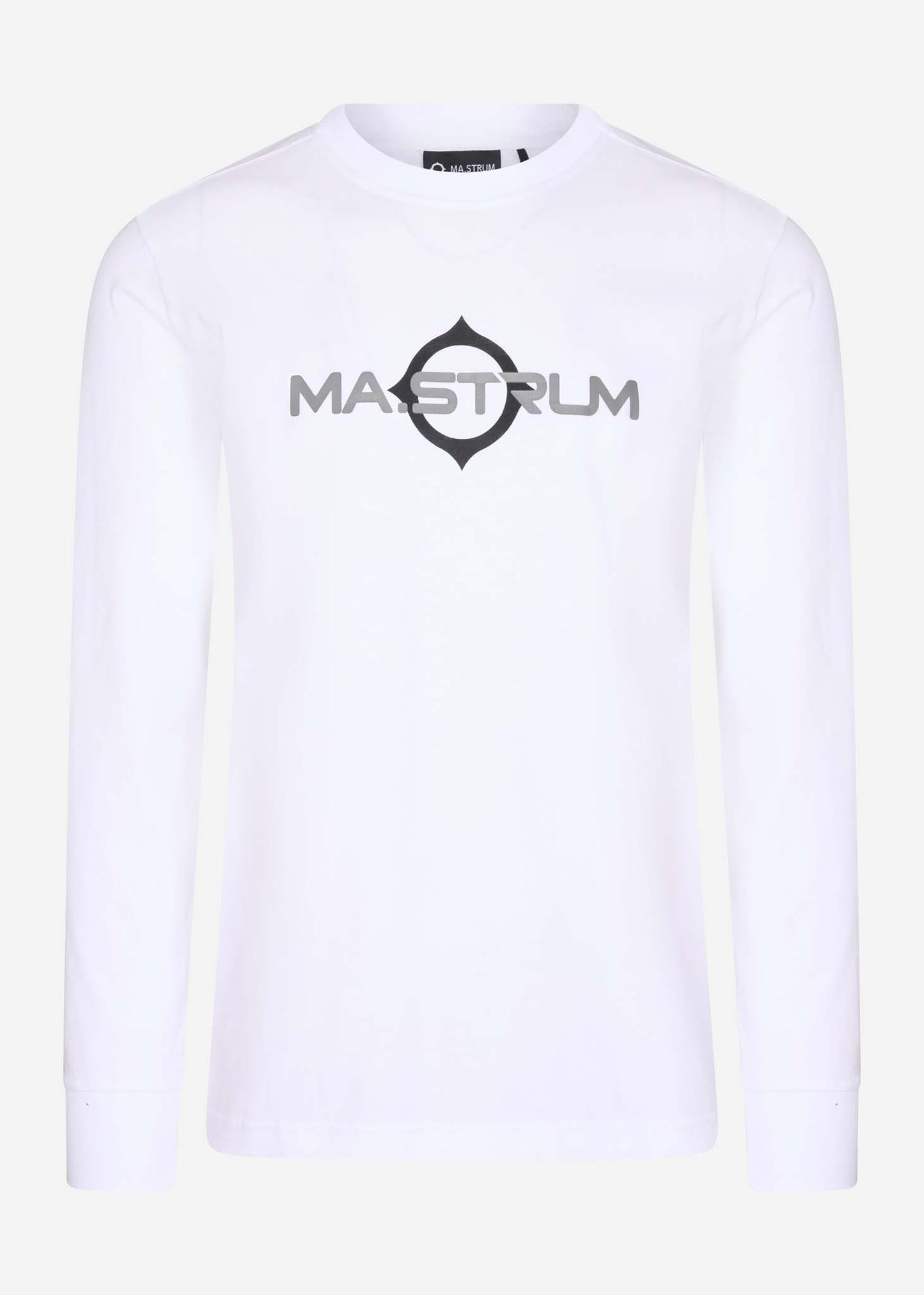 MA.Strum Longsleeve Tees  LS logo print tee - optic white 