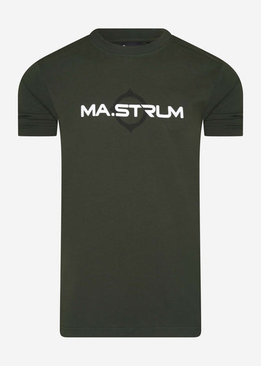MA.Strum T-shirts SS logo print tee - oil slick
