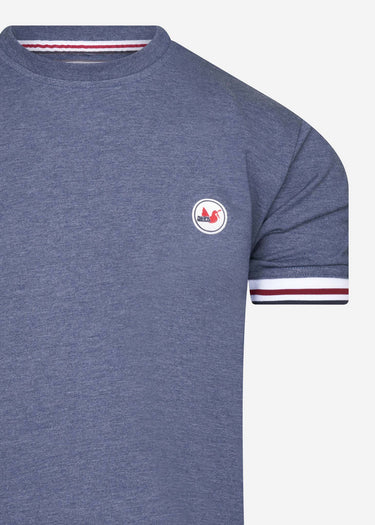 Peaceful Hooligan T-shirts Tipped t-shirt - navy