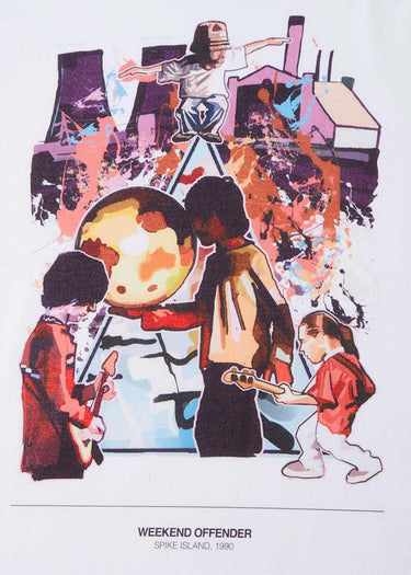 Weekend Offender T-shirts Spike island tee - white