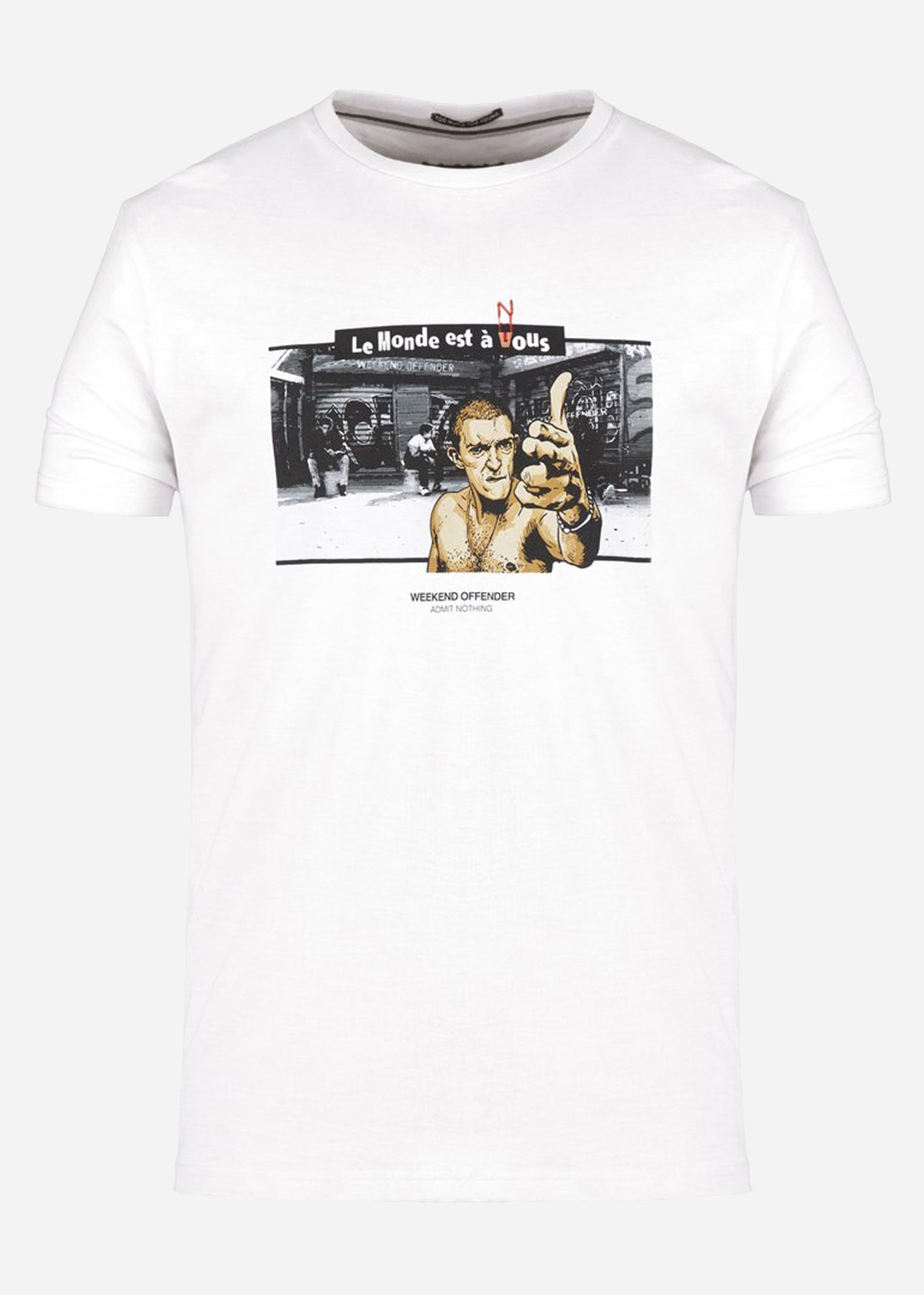 Weekend Offender T-shirts  La haine tee - white 