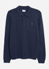 Farah Truien  Sweater hamlet knit ls polo - true navy 