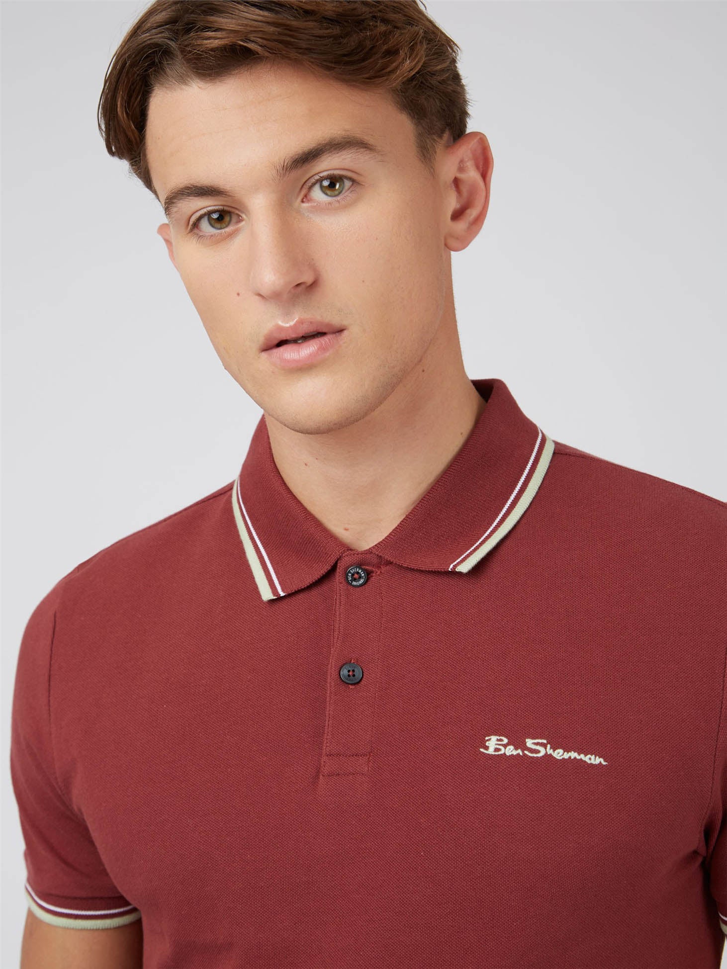 Ben Sherman Polo's  Signature polo - maroon 