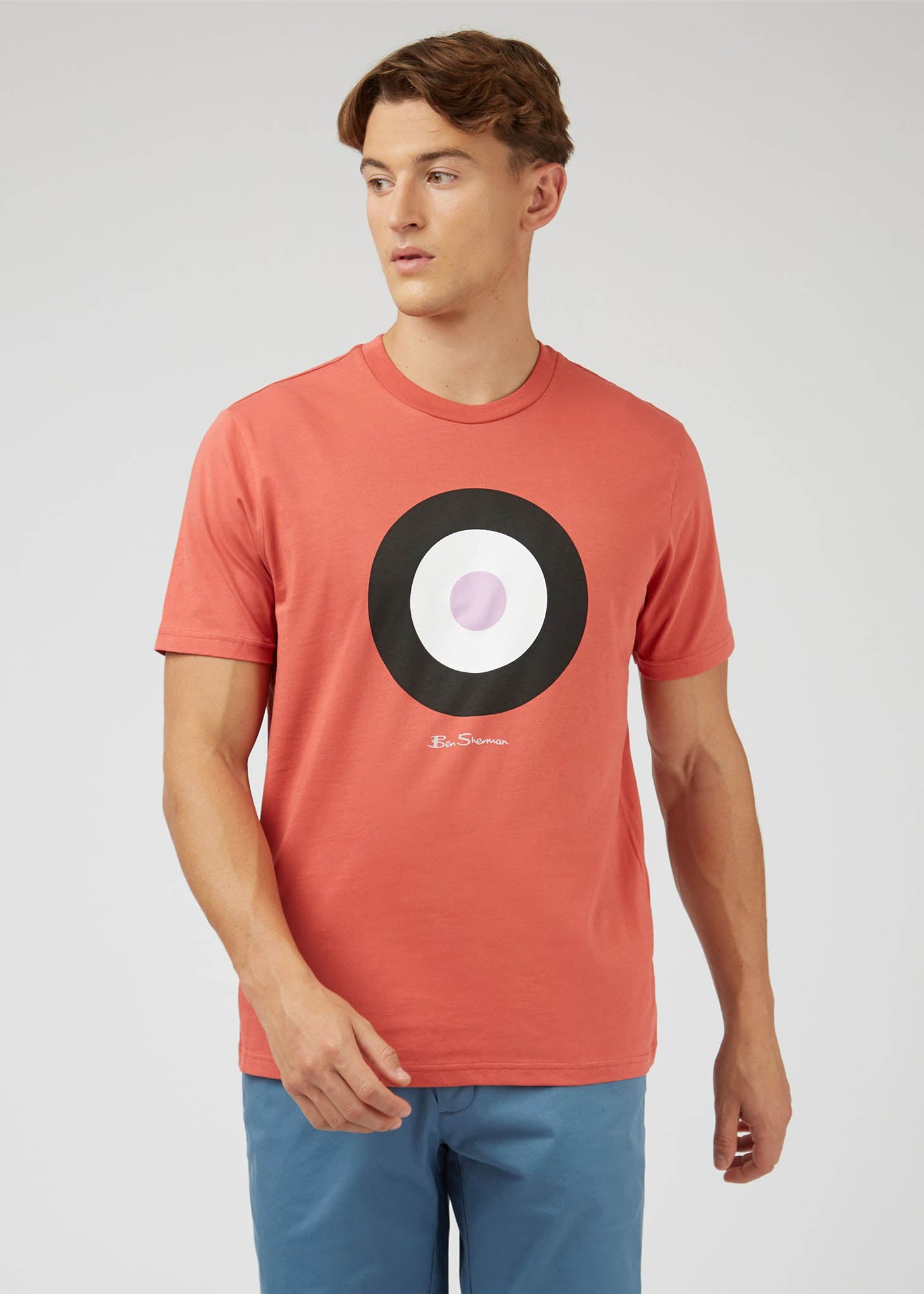 Ben Sherman T-shirts  Signature target tee - raspberry 