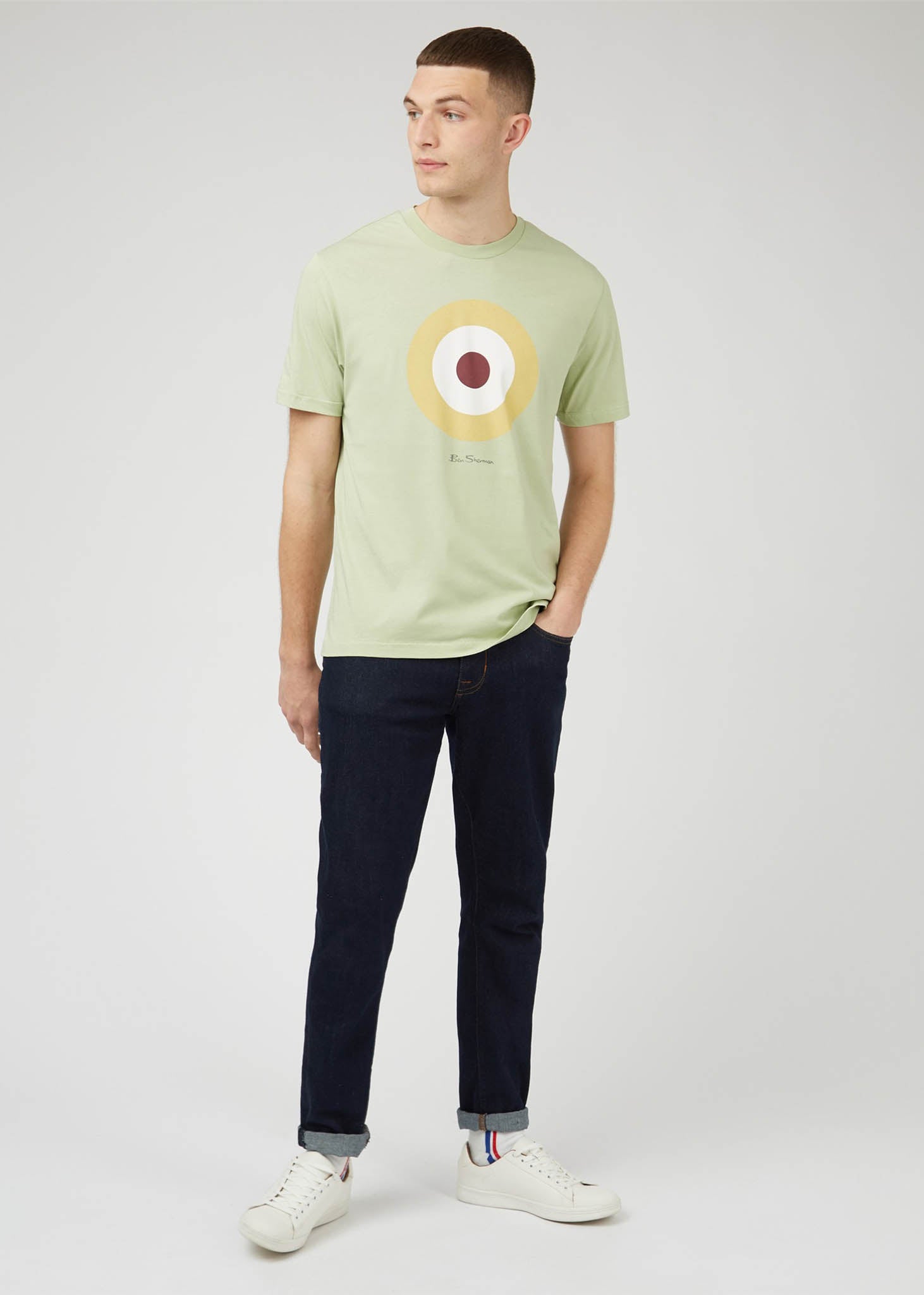 Ben Sherman T-shirts  Signature target tee - pistachio 