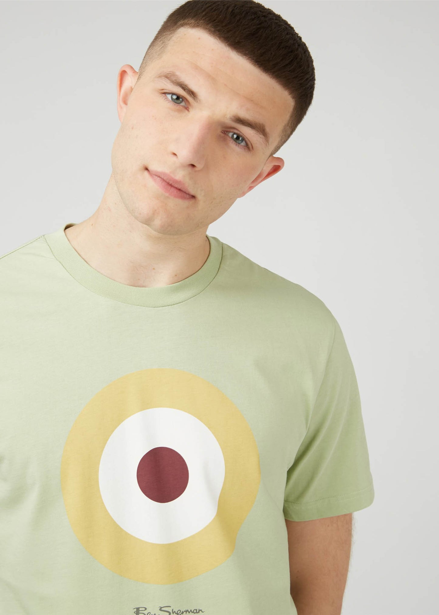 Ben Sherman T-shirts  Signature target tee - pistachio 