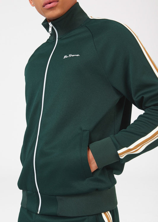 Ben Sherman Vesten  House taped track top - dark green 