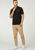 Ben Sherman Polo's  Tartan collar polo - black 