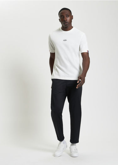 Ben Sherman T-shirts Tipped pique tee - snow white