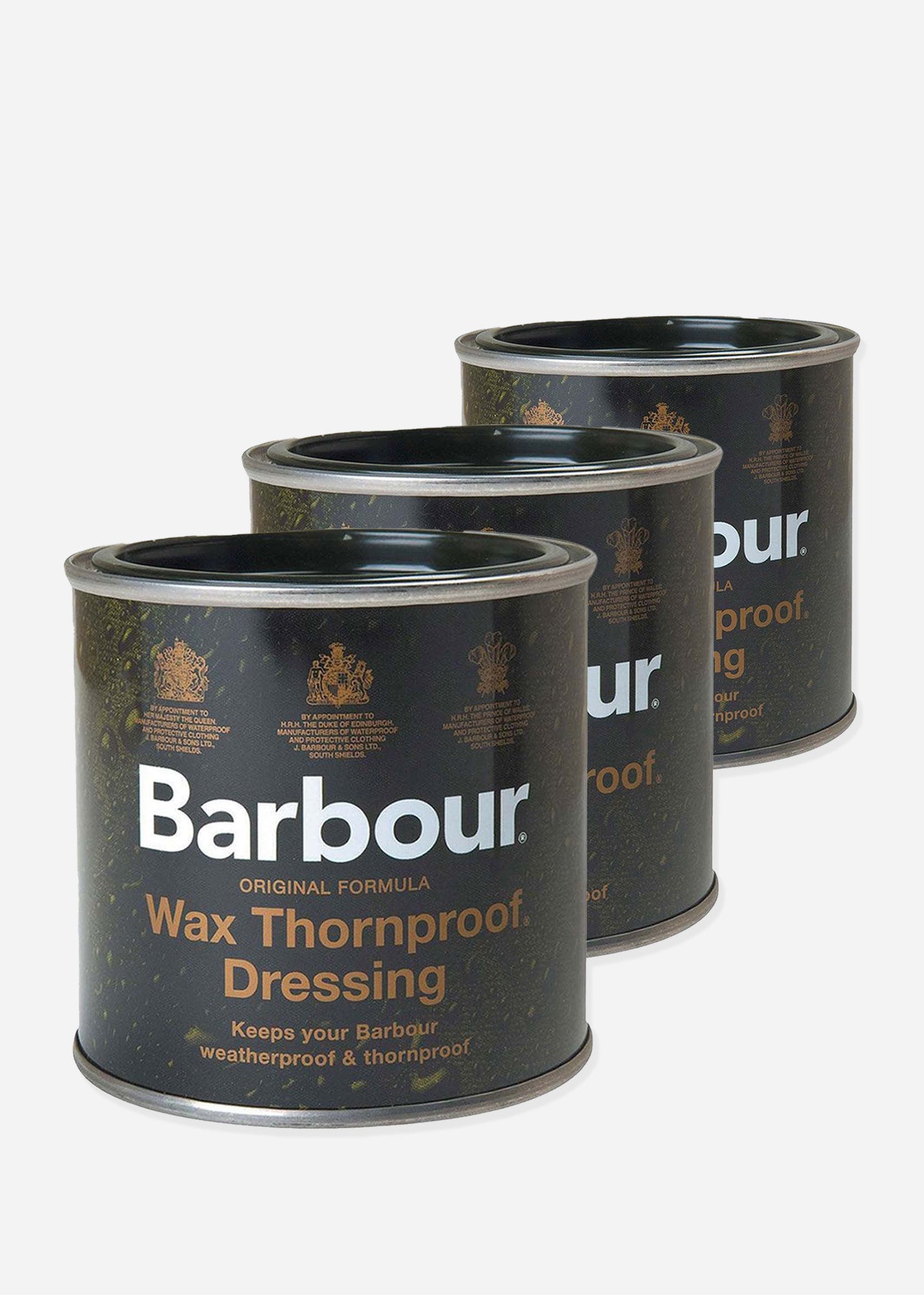 Barbour Accessoires Barbour wax potjes set van 3 - Thornproof dressing