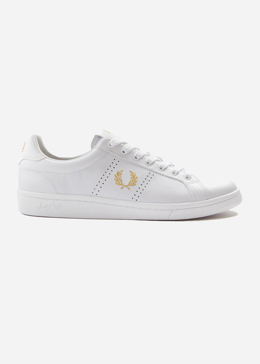 Fred Perry Schoenen  B721 leather - white gold 