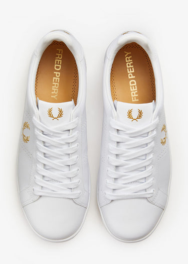 Fred Perry Schoenen  B721 leather - white gold 