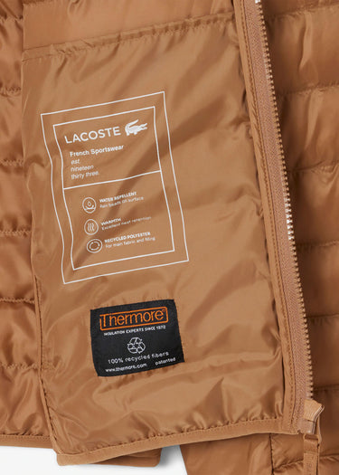 Lacoste Jassen Puffer jacket - dark tate