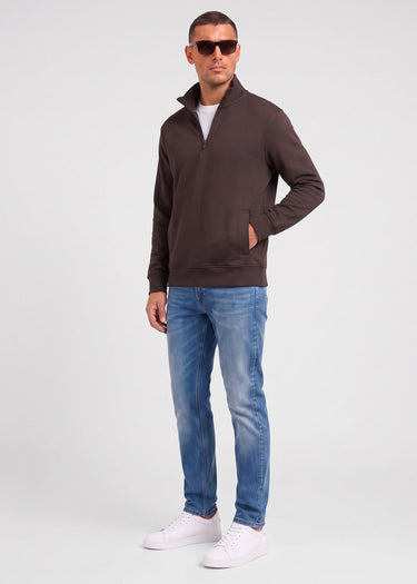 Hugo Boss Pullover Ze smallzip - brown