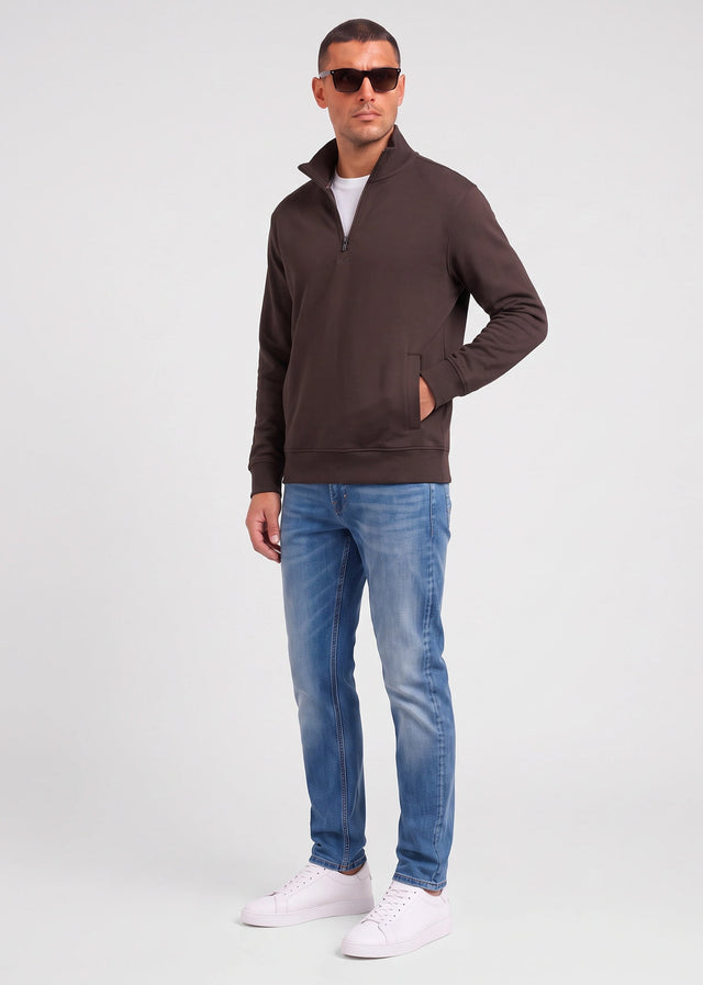 Hugo Boss Sweaters Ze smallzip - brown