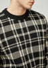 Ben Sherman Truien  Tartan jacquard crew - black 