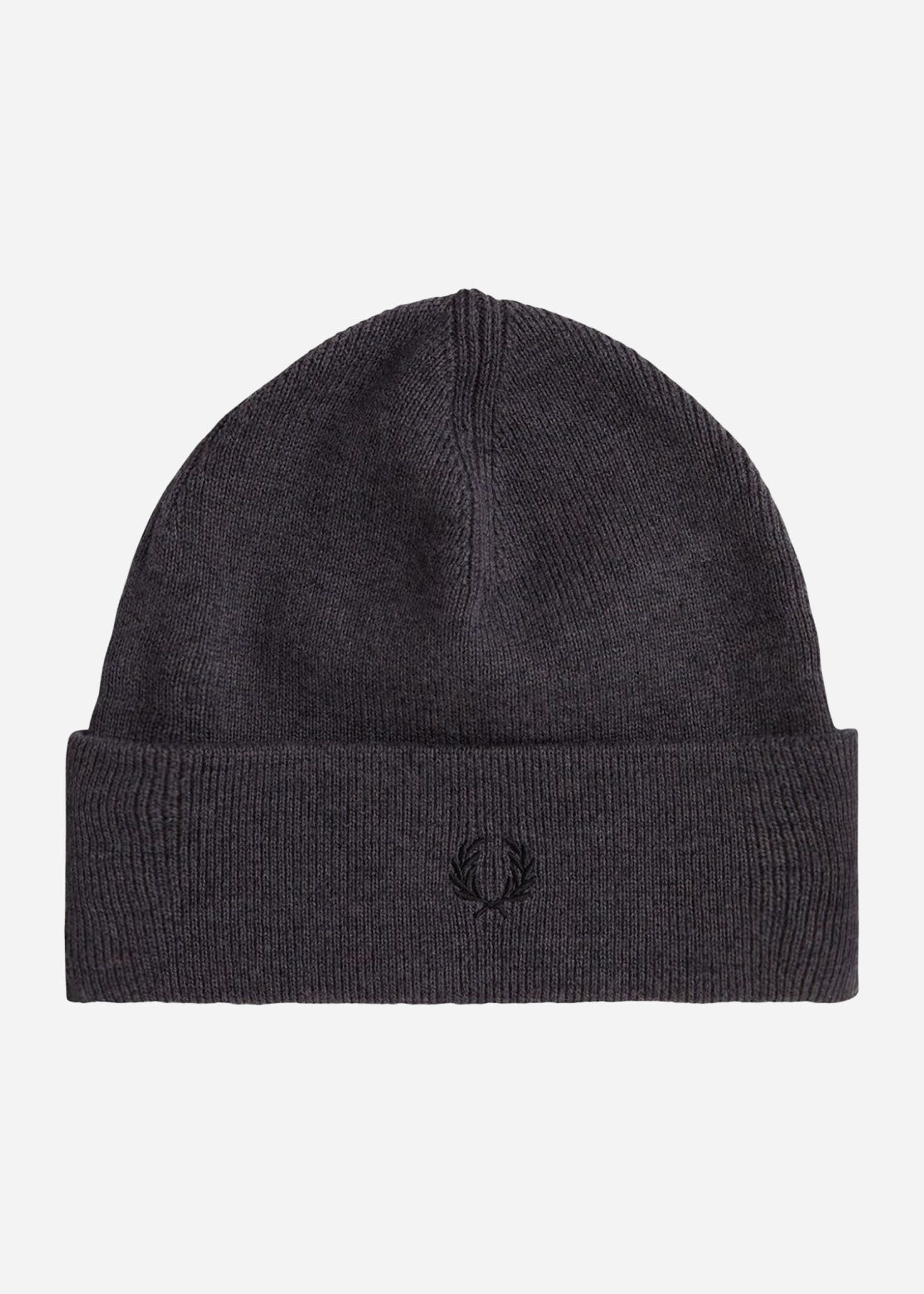 Fred Perry Mutsen  Classic beanie - dark grey marl 