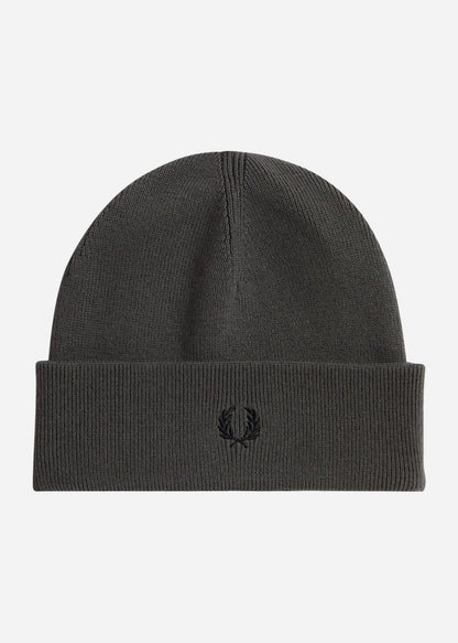 Fred Perry Mutsen  Classic beanie - field green black 