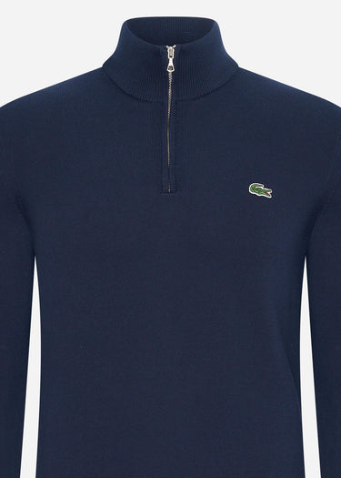 Lacoste Truien  A Zip sweater - navy blue 
