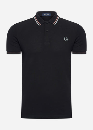 Fred Perry Polo's  Twin tipped fred perry shirt - black crlhet slvbl 