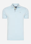 Barbour Polo's  Tartan pique polo - niagra mist 