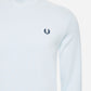 Fred Perry Truien  Laurel wreath graphic high nec - light ice 