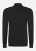 Barbour International Truien  Murrey quarter placket knit - black 