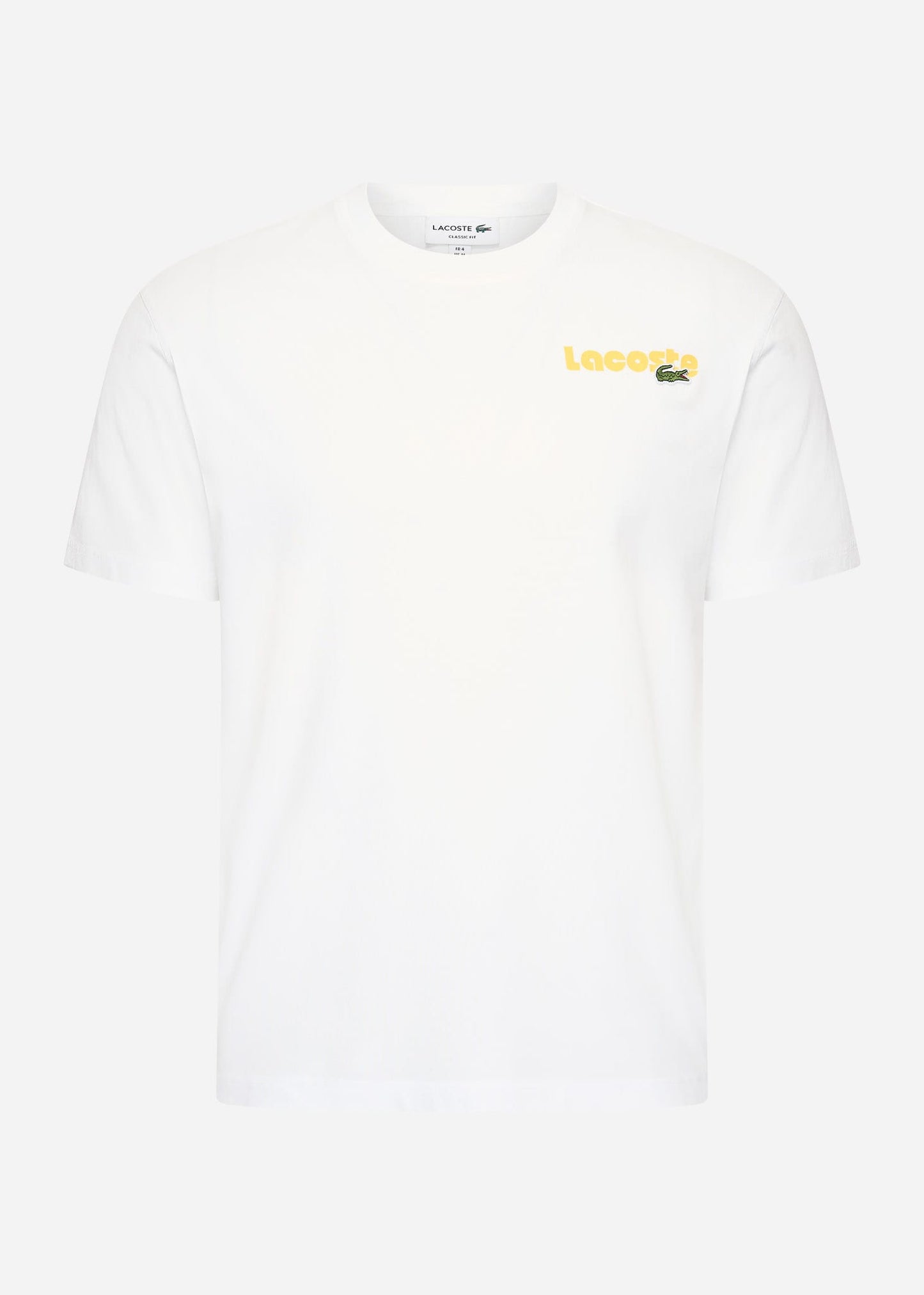 Lacoste T-shirts  Lacoste backprint tee - white 