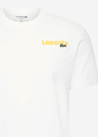 Lacoste T-shirts  Lacoste backprint tee - white 