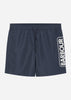 Barbour International Zwembroeken  Large logo swim short - navy 