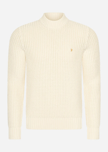Farah Truien  Sweater burlington fisherman - cream 