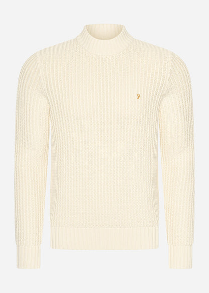 Farah Truien  Sweater burlington fisherman - cream 