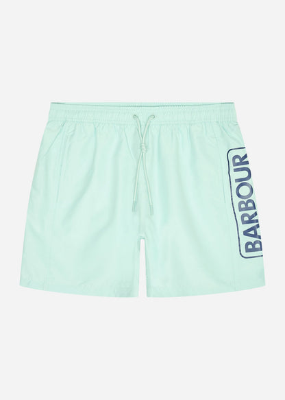 Barbour International Zwembroeken  Large logo swim short - green fig 