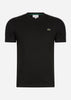 Lacoste T-shirts  Contrast stripe t-shirt - black 