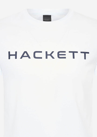 Hackett London T-shirts  Essential tee - white navy 