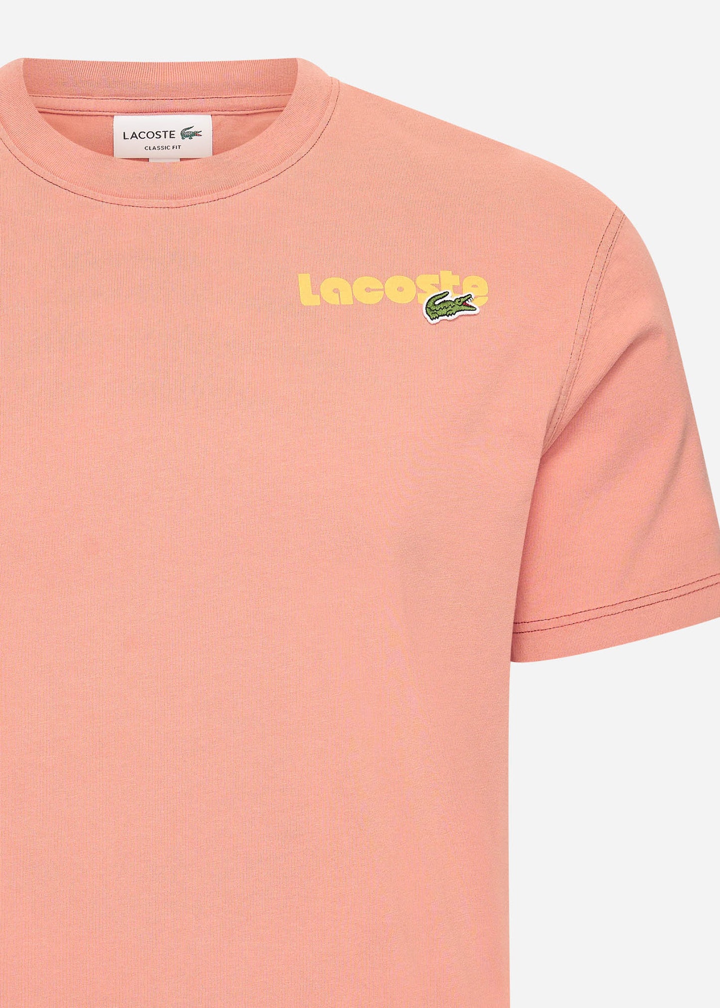 Lacoste T-shirts  Lacoste backprint tee - sierra red 
