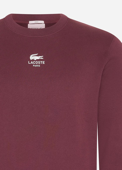 Lacoste Truien  Sweatshirt logo print- expresso 