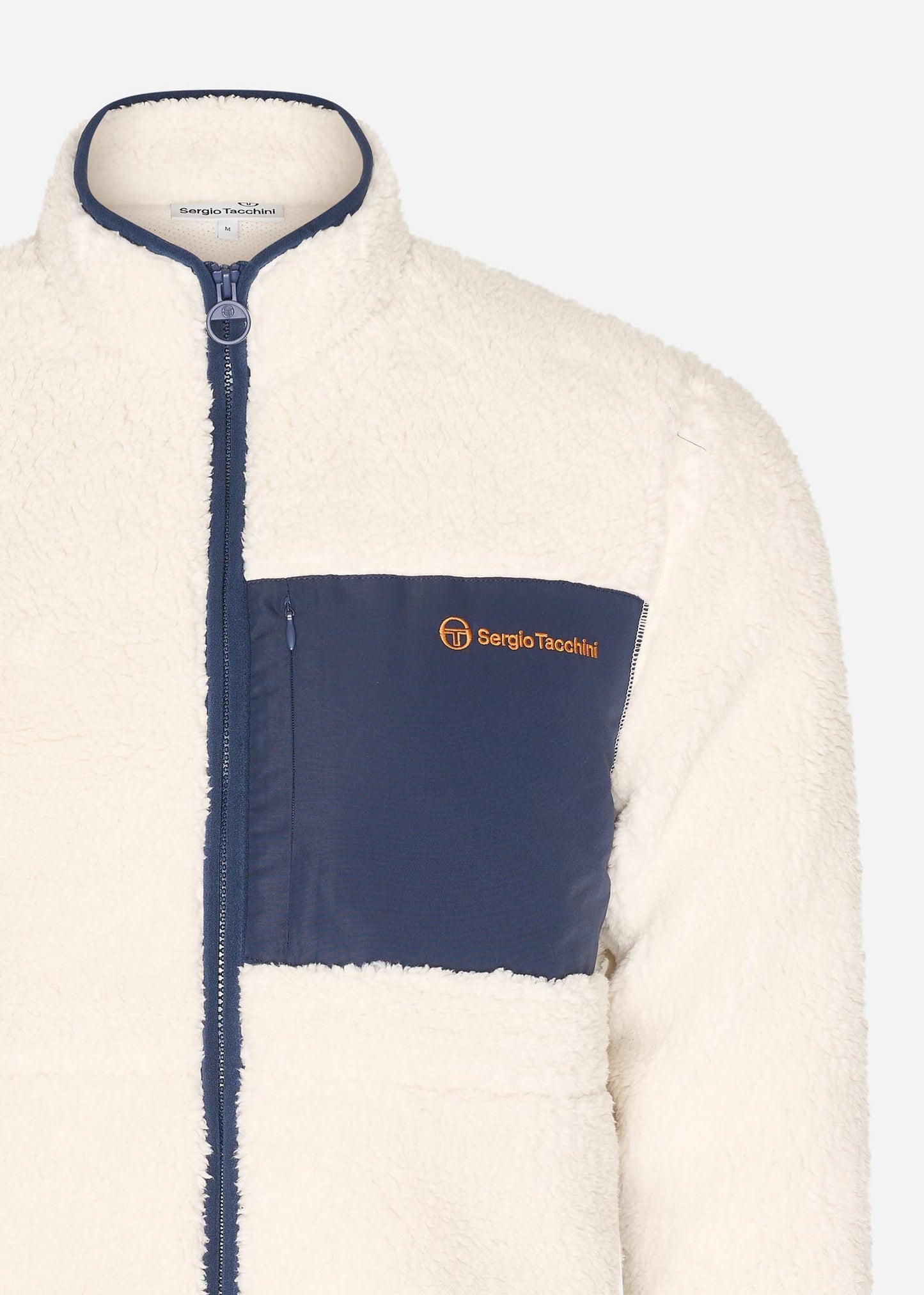 Sergio Tacchini Jassen  Whitman borg fleece - gardenia maritime blue 