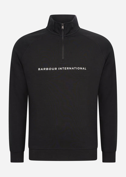 Barbour International Truien  Motored funnel sweat - black 