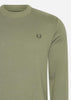 Fred Perry Truien  Crew neck sweatshirt - laurel wreath green night green 