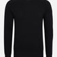 MA.Strum Truien  Milano knit crew neck - jet black 