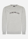 Lyle & Scott Truien  Established 1874 graphic crew neck sweatshirt - mid grey marl 