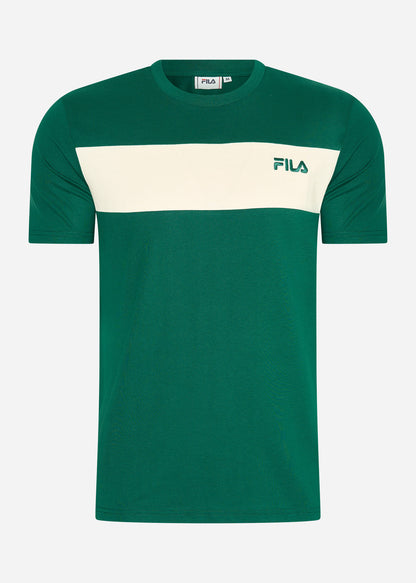 Fila T-shirts  Lankaran blocked tee - aventurine antique white 