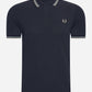 Fred Perry Polo's  Twin tipped fred perry shirt - nvy slvbl wrmgre 