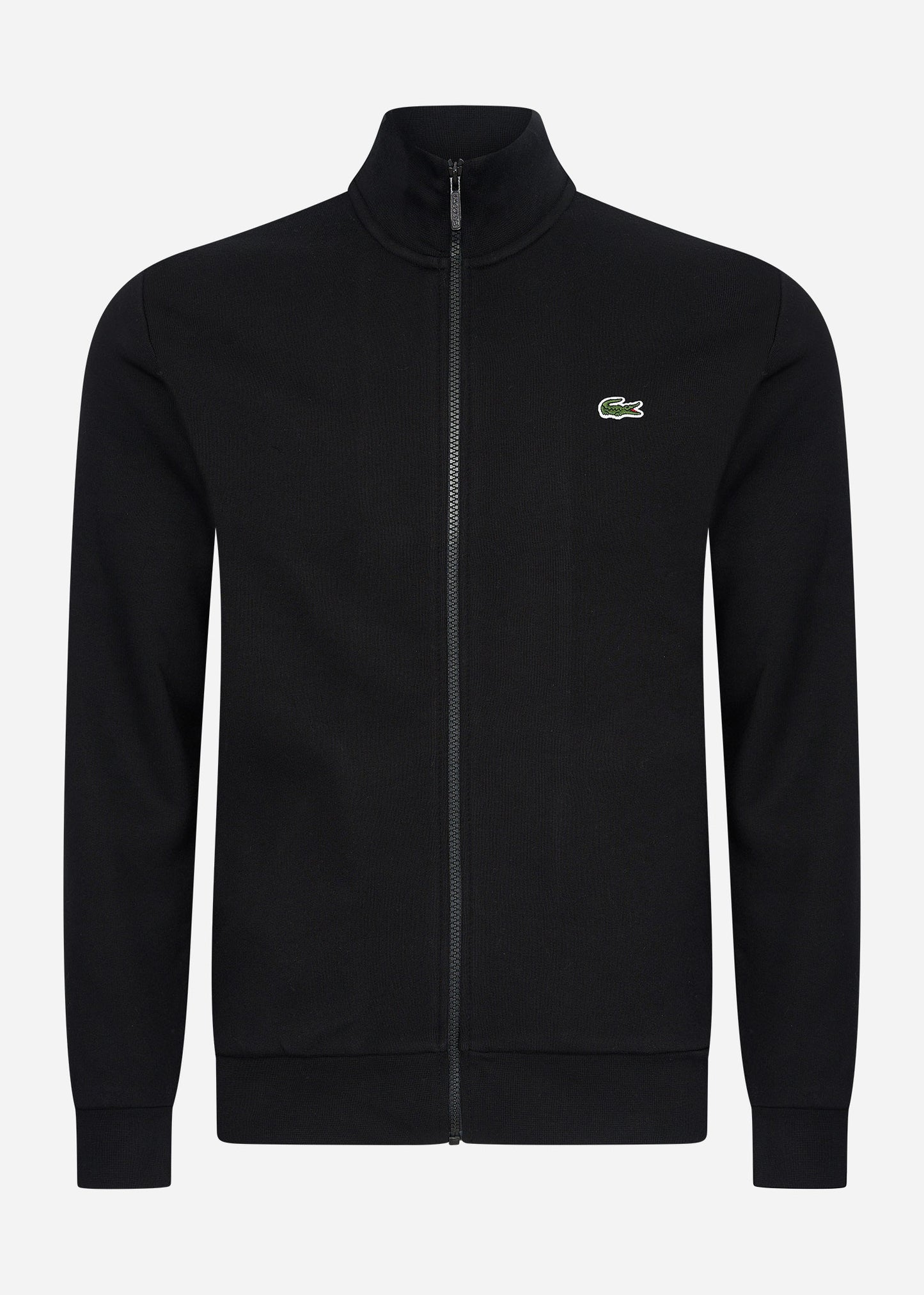 Lacoste Vesten  Brushed fleece zip through sweater - black 