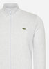 Lacoste Vesten  Brushed fleece zip through sweater - Silver Chine 