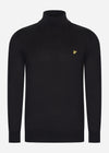 Lyle & Scott Truien  Cotton merino turtleneck jumper - jet black 