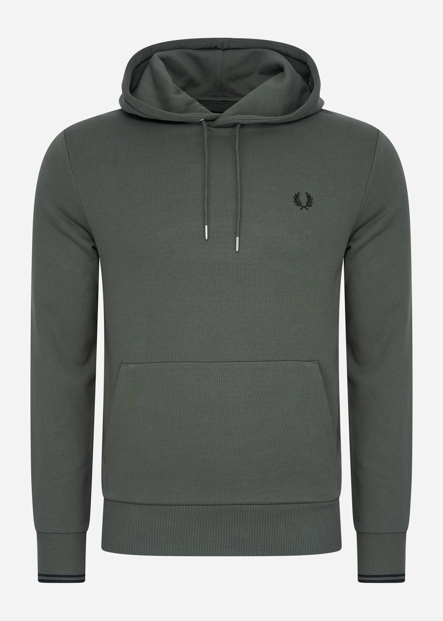 Fred Perry Hoodies  Tipped hooded sweatshirt - field green 