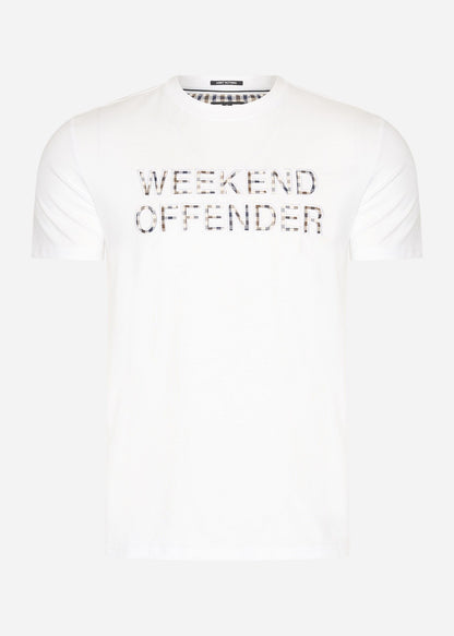 Weekend Offender T-shirts  Tornaco - white mid house check 