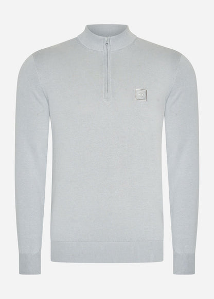 Marshall Artist Truien A Siren knitted 1/4 zip - nardo grey